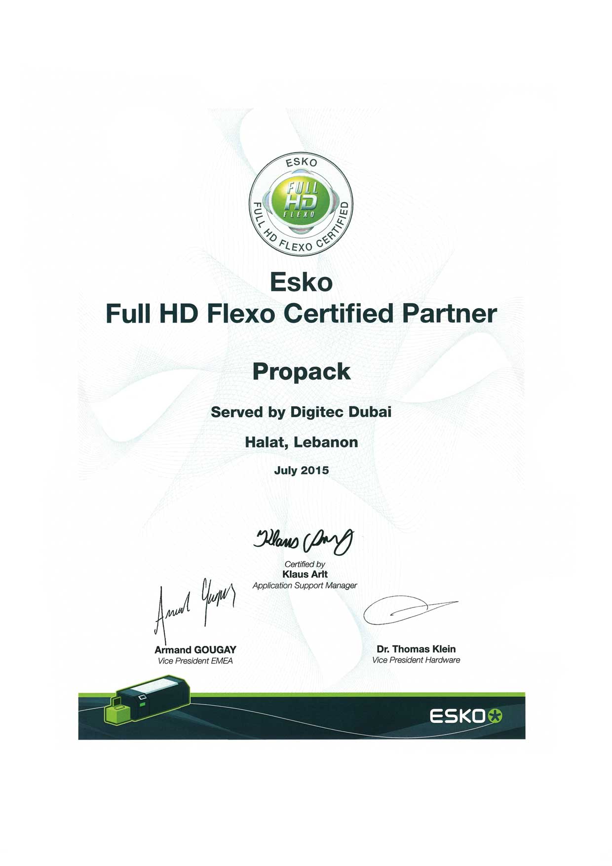 Certificate 1