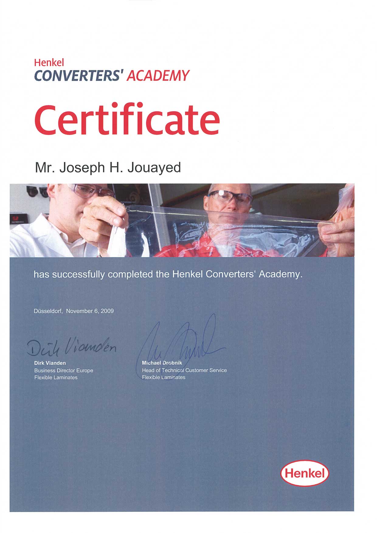 Certificate 3